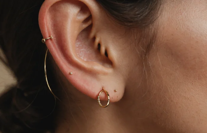 boucle d'oreilles deuxieme trou