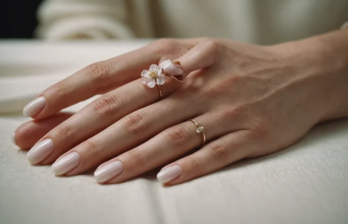 blanc laiteux ongles